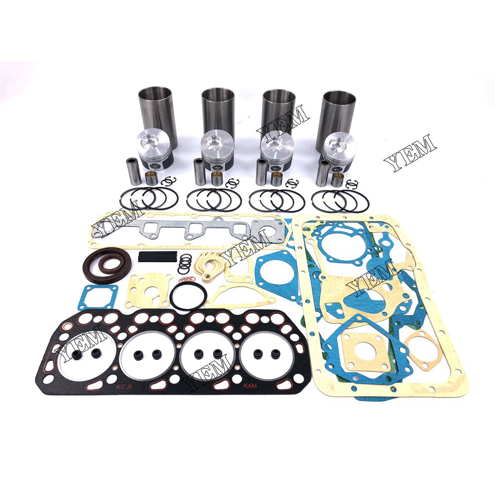 K4M REPAIR KIT PISTON PISTON RING CYLINDER LINER GASKET SET FOR MITSUBISHI DIESEL ENGINE PARTS For Mitsubishi