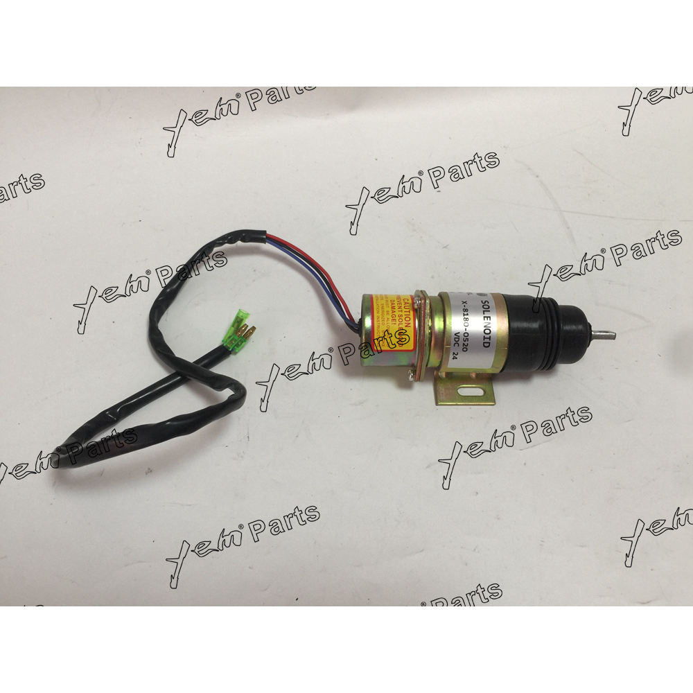 X-8180-0520 FUEL SHUT OFF STOP SOLENOID 24V FOR EXCAVATOR ENGINE PARTS For Other