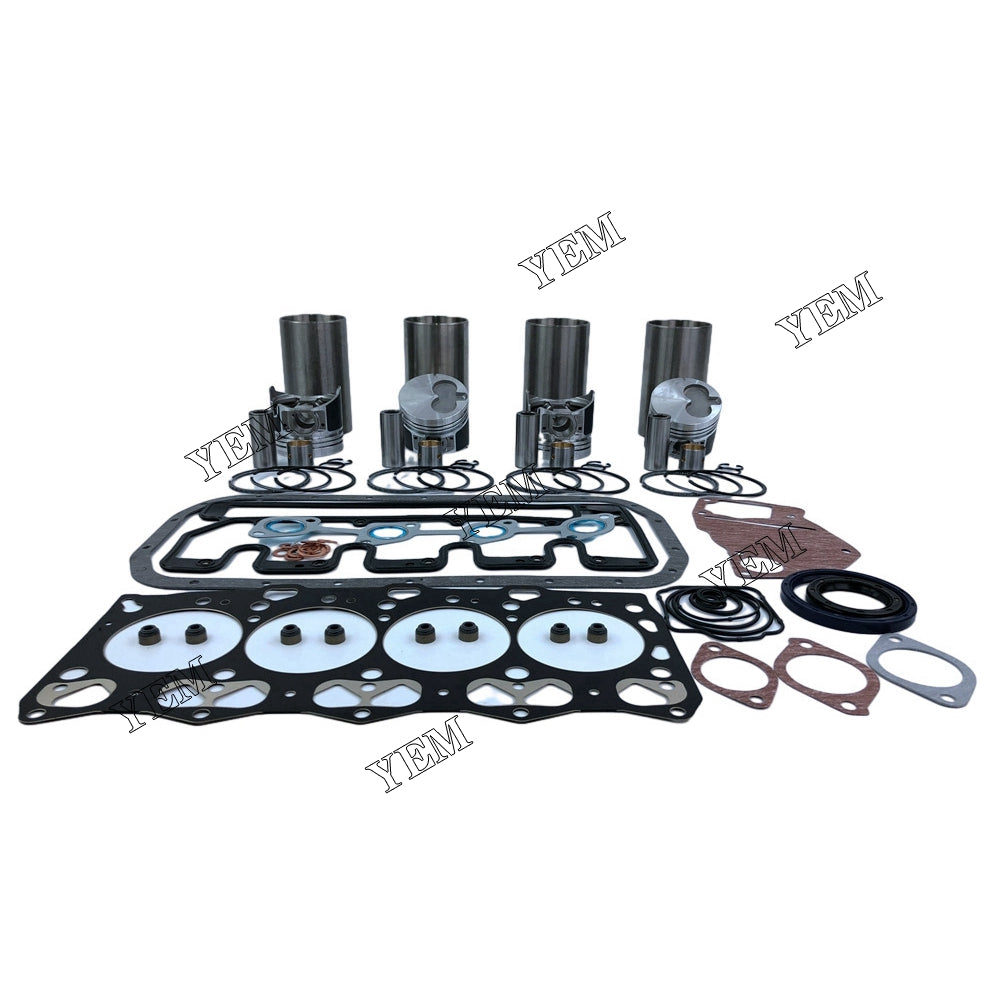 4LE1 REBUILD KIT PISTON PISTON RING CYLINDER LINER GASKET SET FOR ISUZU DIESEL ENGINE PARTS For Isuzu