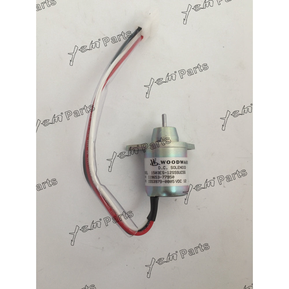 YANMAR 4TNV84 SHUTDOWN SOLENOID 119653-77950 For Yanmar