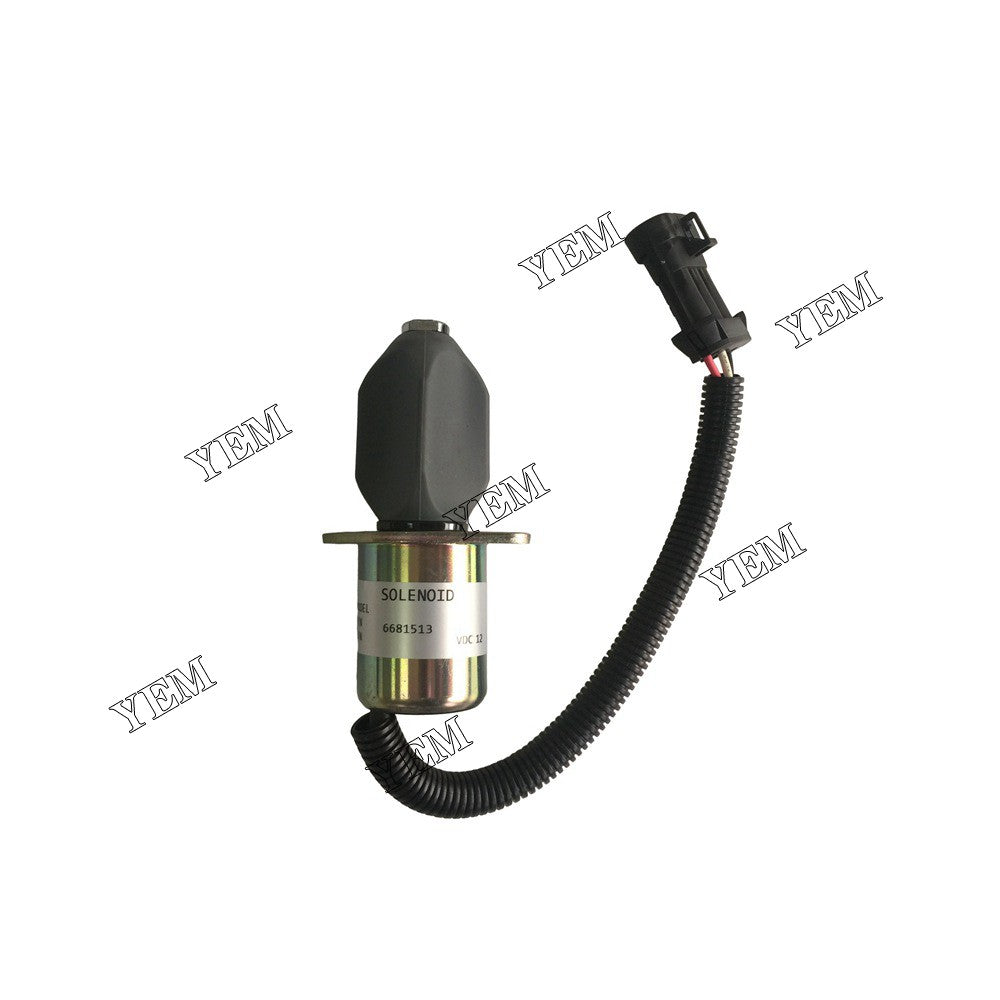 S150 S160 S175 S185 T190 751 753 763 773 FUEL SHUTOFF SOLENOID 6681513 12V FIT FOR KUBOTA DIESEL ENGINE PARTS For Kubota