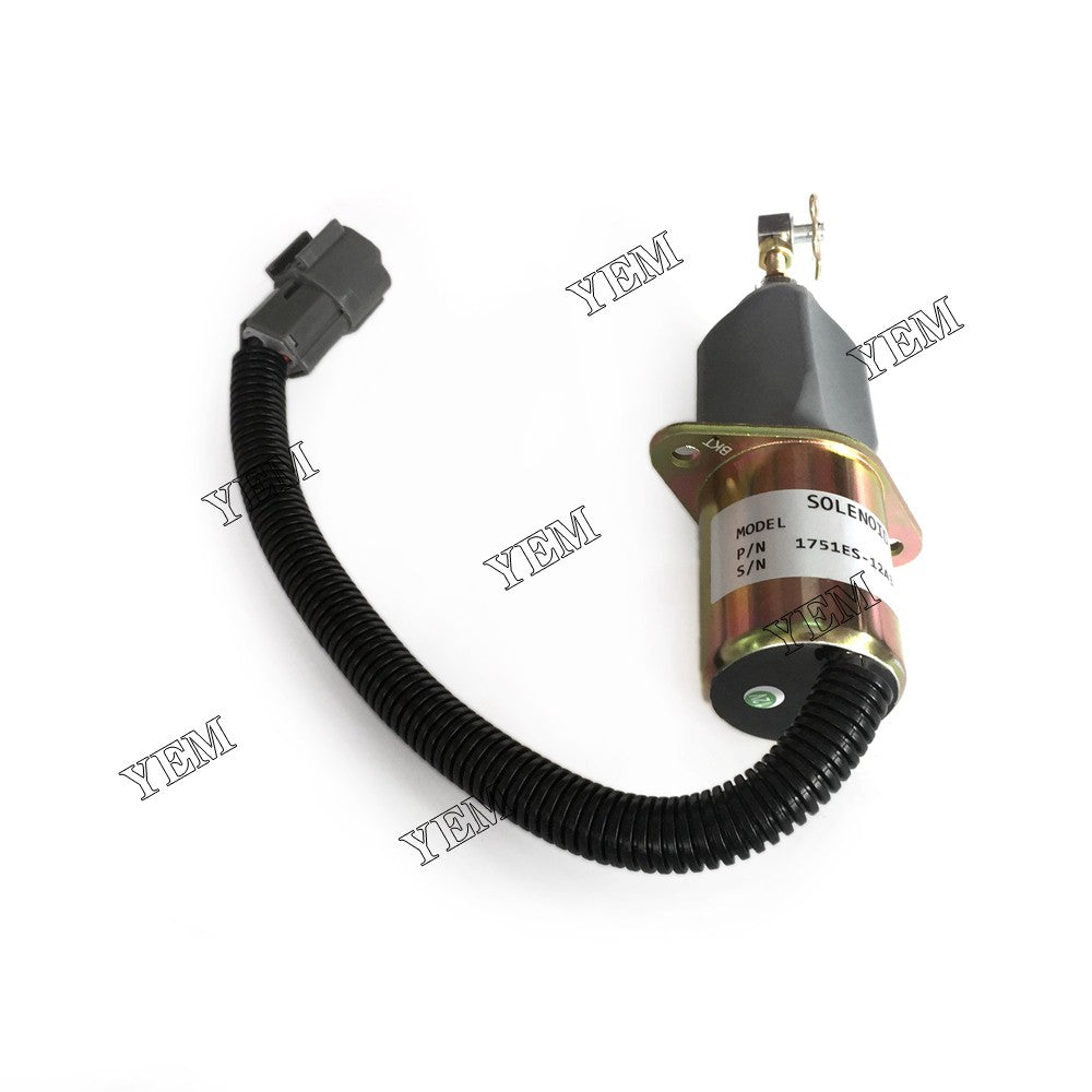 4TNE94 ENGINE SOLENOID VALVE 1751ES-12A3UC12BS 12V FOR YANMAR DIESEL ENGINE PARTS For Yanmar