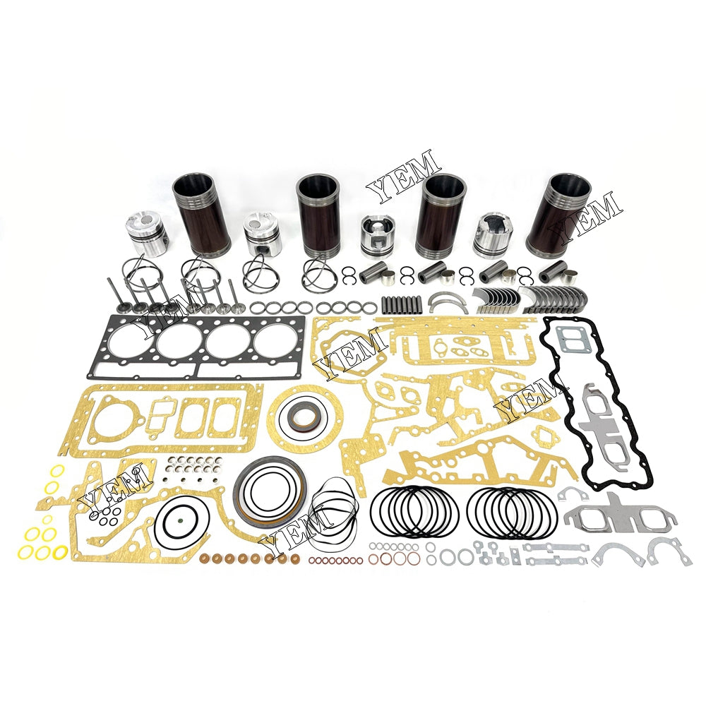 6 pcs 3304 Overhaul Rebuild Kit With Gasket Set Bearing&Valve Train For Caterpillar 3304 diesel engines For Caterpillar