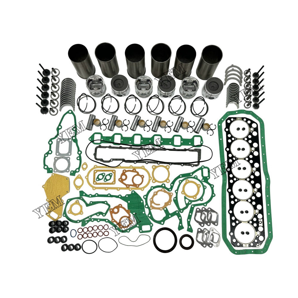 6 pcs FE6 Overhaul Rebuild Kit With Gasket Set Bearing&Valve Train For Nissan FE6 diesel engines