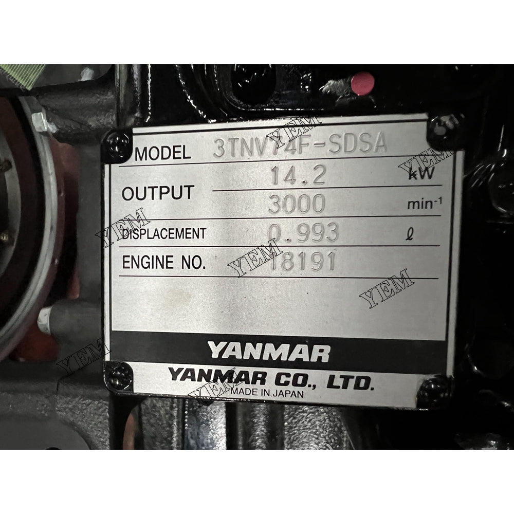 3TNV74 ENGINE ASSY FOR YANMAR DIESEL ENGINE PARTS For Yanmar