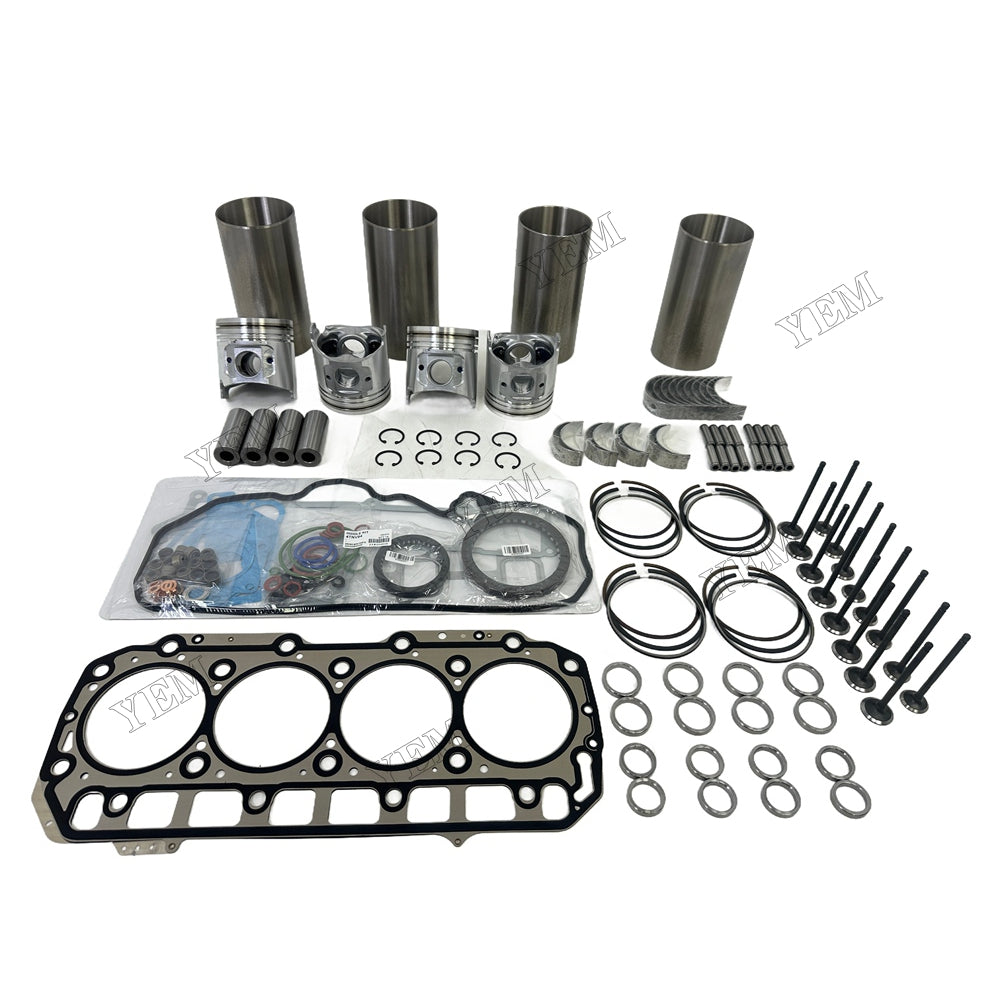 16V 4TNV98 Overhaul Rebuild Kit Gasket Main and Connecting rod bearings Valve Kit For Yanmar Foe Yanmar