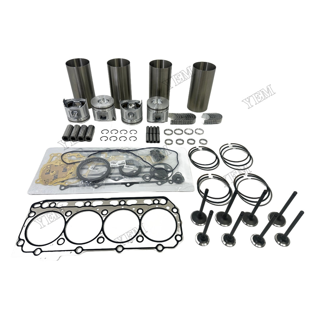 4TNE88 Overhaul Rebuild Kit Gasket Main and Connecting rod bearings Valve Kit For Yanmar Foe Yanmar