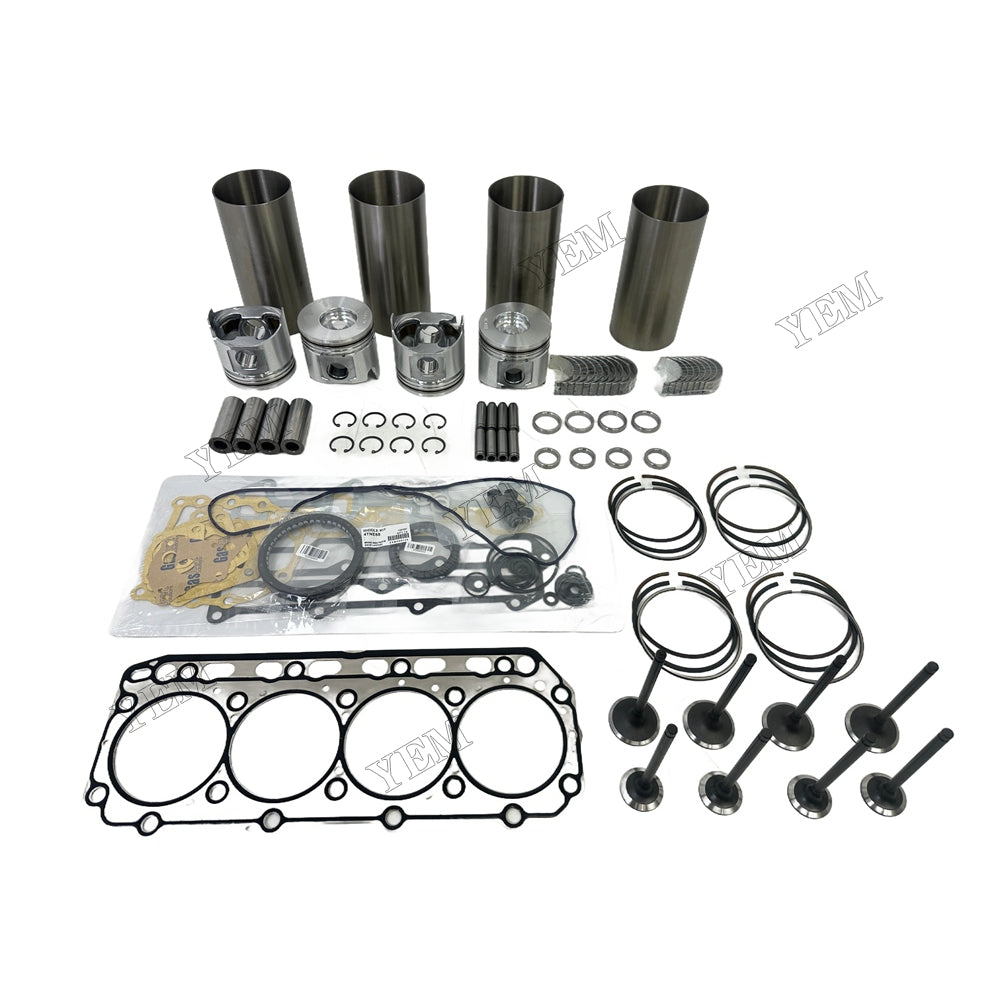 4TNE88 Overhaul Rebuild Kit Gasket Main and Connecting rod bearings Valve Kit For Yanmar Foe Yanmar