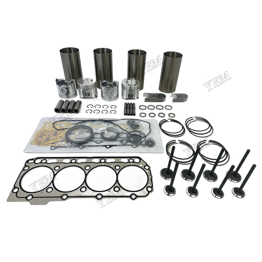 4TNE88 Overhaul Rebuild Kit Gasket Main and Connecting rod bearings Valve Kit For Yanmar Foe Yanmar