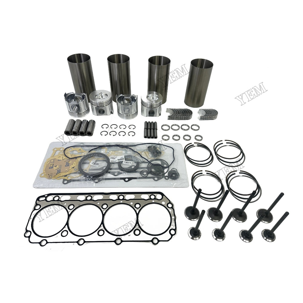 4TNE88 Overhaul Rebuild Kit Gasket Main and Connecting rod bearings Valve Kit For Yanmar Foe Yanmar