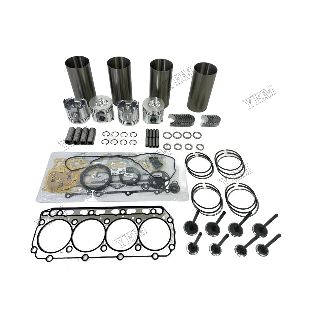 4TNE88 Overhaul Rebuild Kit Gasket Main and Connecting rod bearings Valve Kit For Yanmar Foe Yanmar