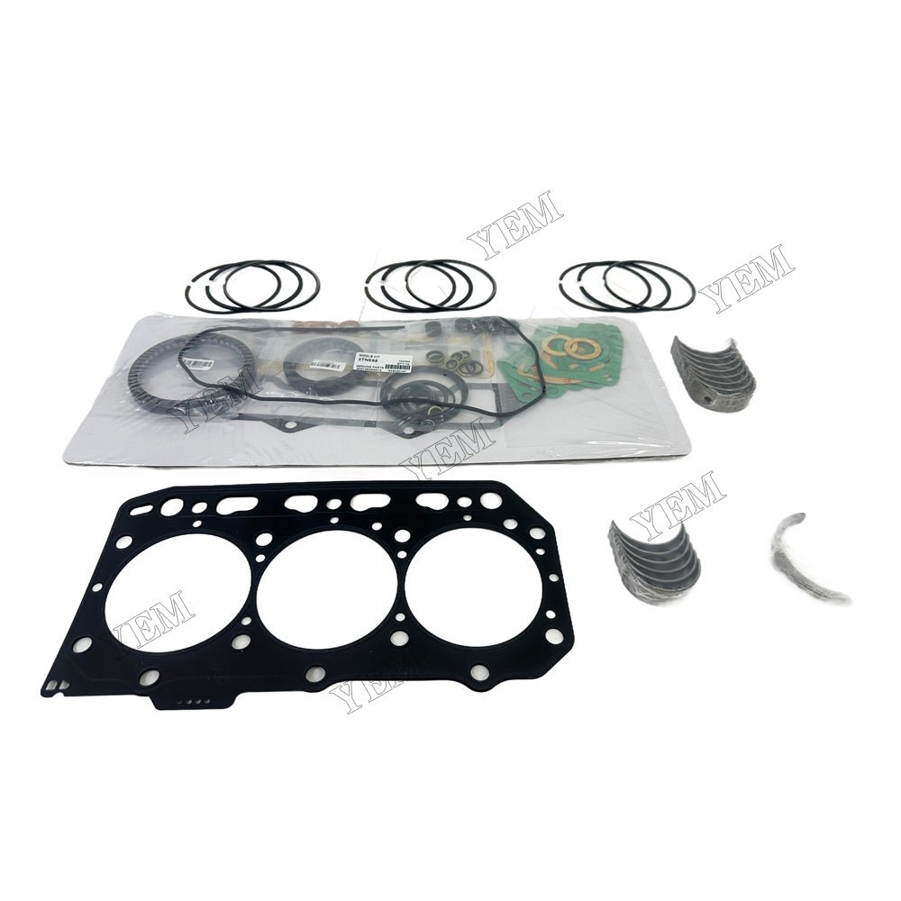 3TNV88 Piston ring set Gasket kit Crankshaft and Rod Bearings Set For Yanmar