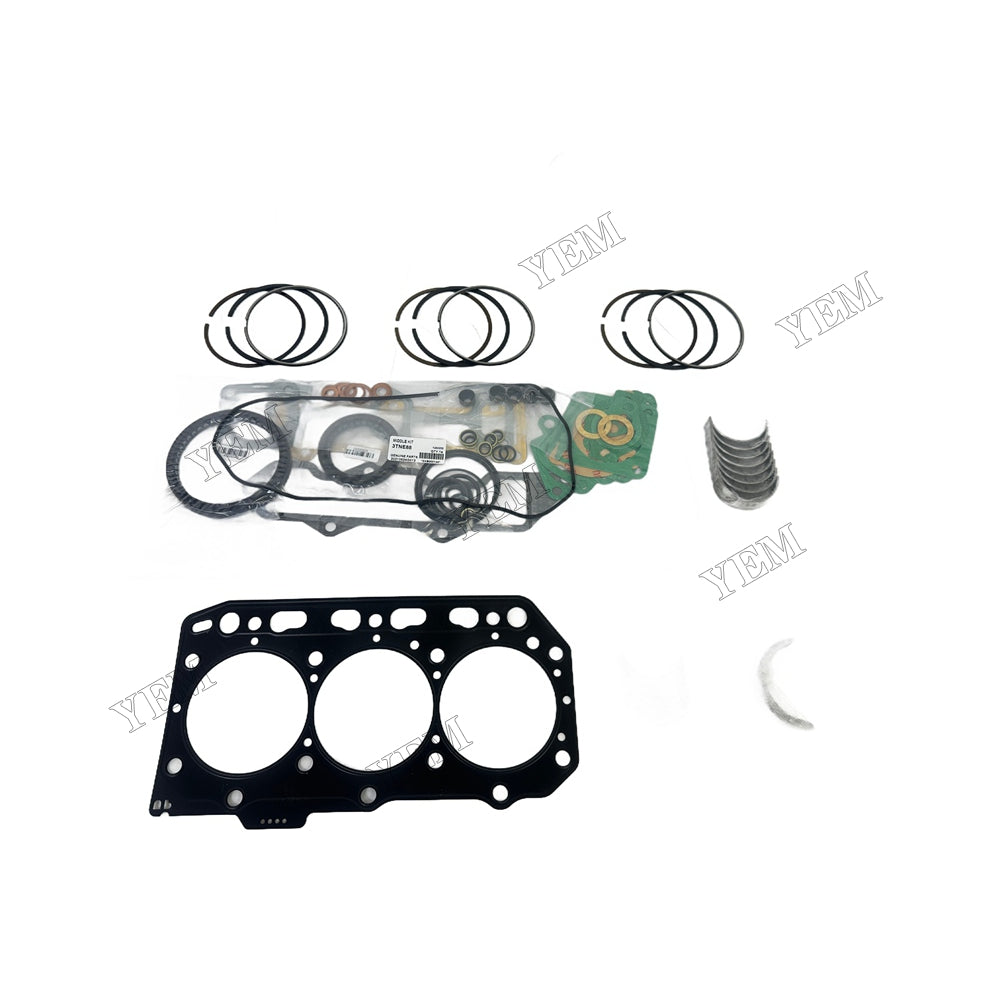 3TNV88 Piston ring set Gasket kit Crankshaft and Rod Bearings Set For Yanmar Foe Yanmar