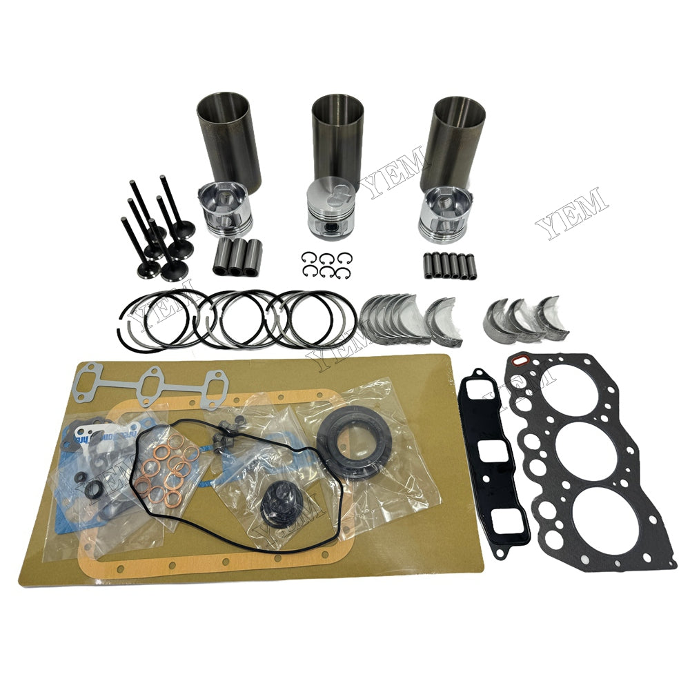 3TNA68 Engine Overhaul Kit Main And Rod bearings Gasket Set Valve Guide For Yanmar Foe Yanmar