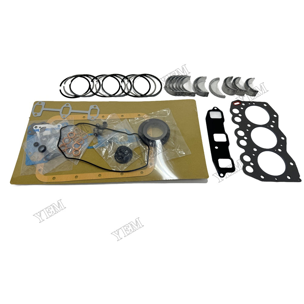 3TNE68 Piston ring set Gasket kit Crankshaft and Rod Bearings Set For Yanmar Foe Yanmar