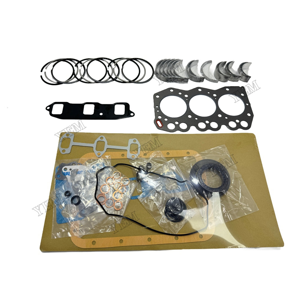 3TNE68 Piston ring set Gasket kit Crankshaft and Rod Bearings Set For Yanmar Foe Yanmar