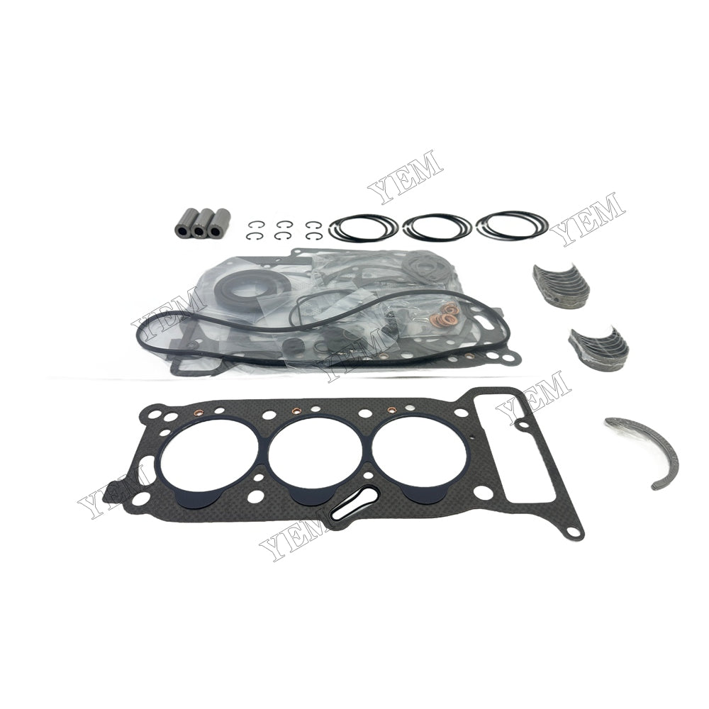 3KR1 Piston ring set Gasket kit Crankshaft and Rod Bearings Set For Isuzu