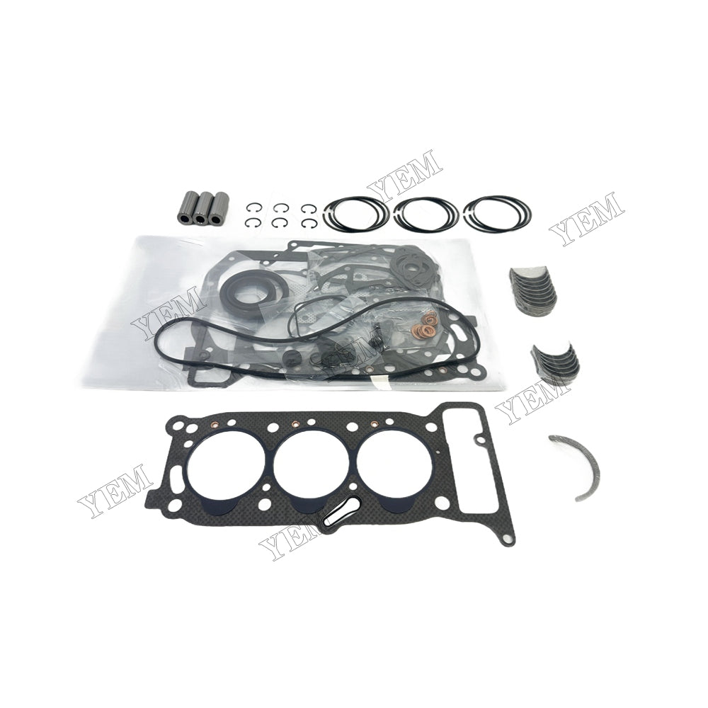 3KR1 Piston ring set Gasket kit Crankshaft and Rod Bearings Set For Isuzu Foe Isuzu