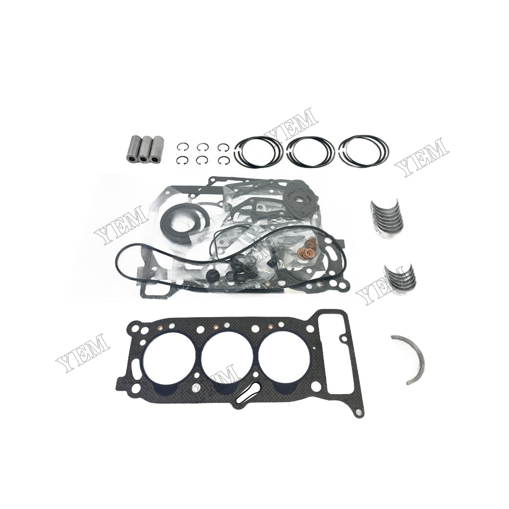 3KR1 Piston ring set Gasket kit Crankshaft and Rod Bearings Set For Isuzu Foe Isuzu