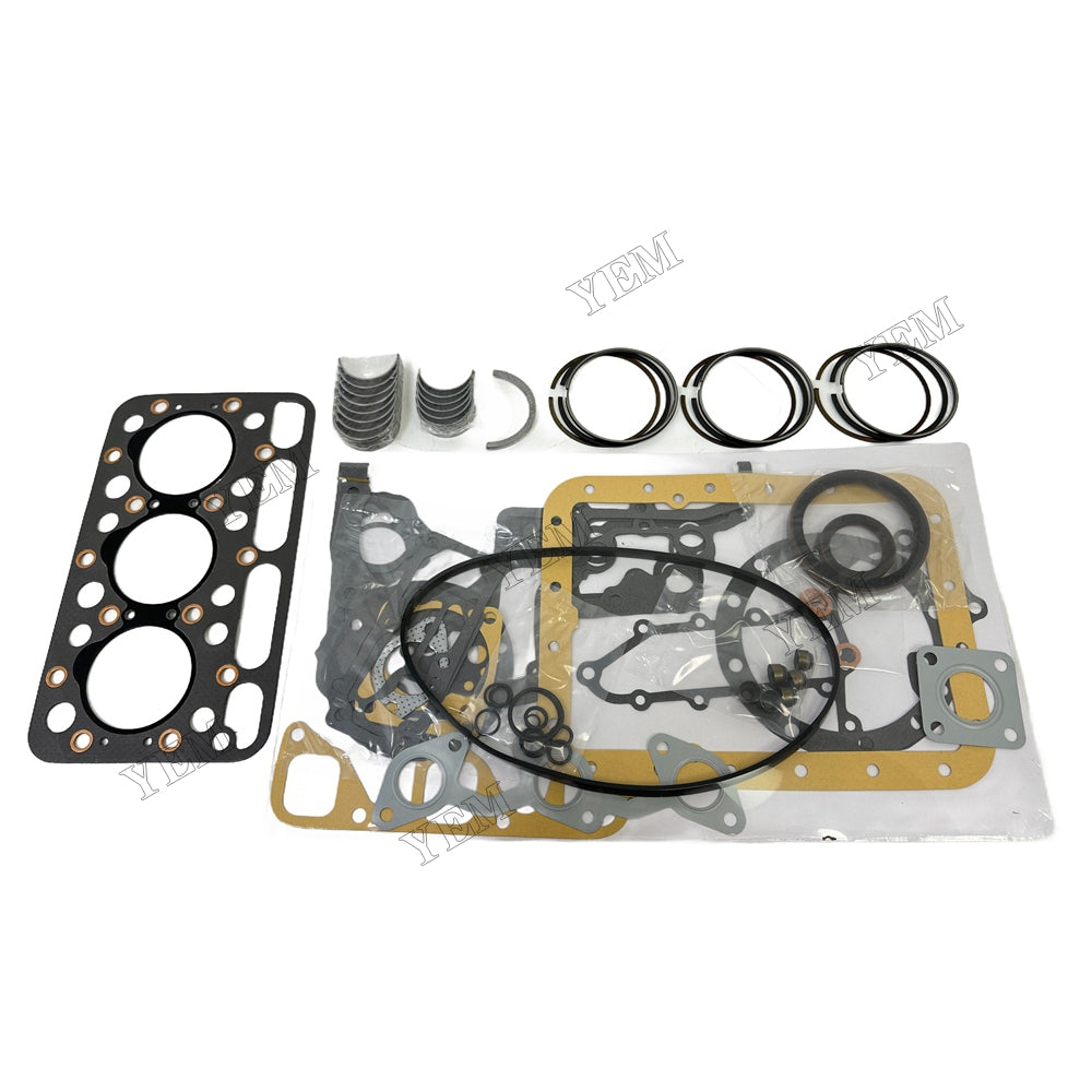 D1101 Piston ring set Gasket kit Crankshaft and Rod Bearings Set For Kubota Foe Kubota