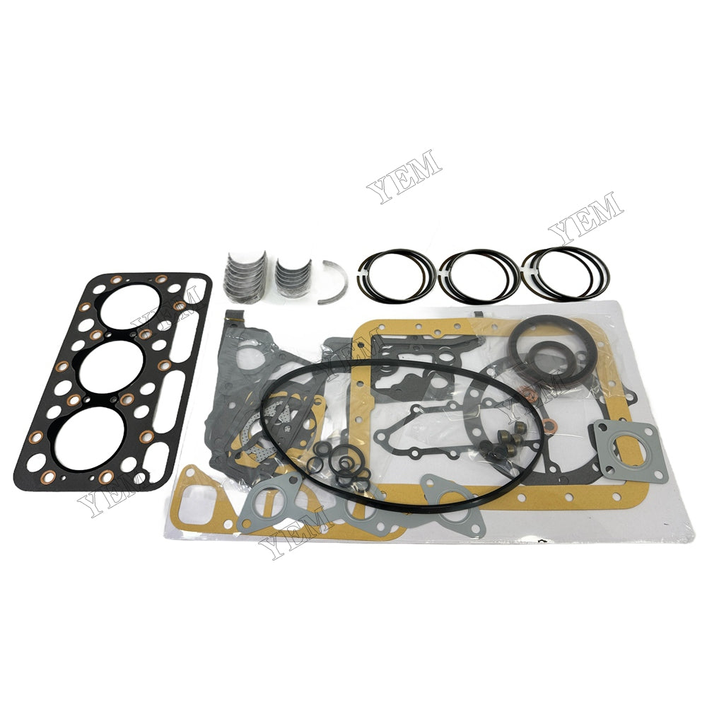 D1101 Piston ring set Gasket kit Crankshaft and Rod Bearings Set For Kubota Foe Kubota