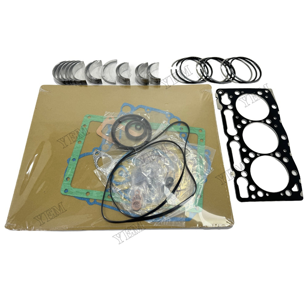 D1005 Piston ring set Gasket kit Crankshaft and Rod Bearings Set For Kubota