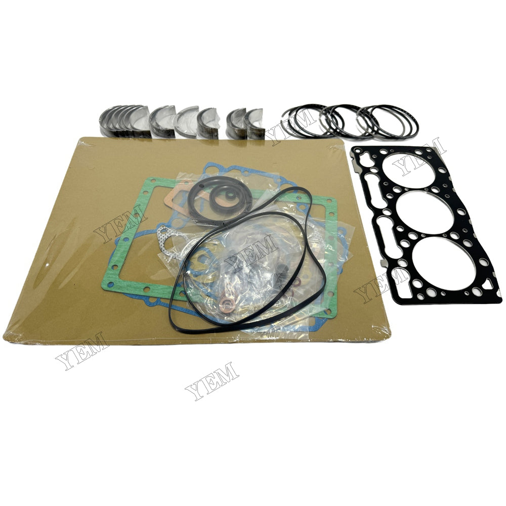 D1005 Piston ring set Gasket kit Crankshaft and Rod Bearings Set For Kubota Foe Kubota