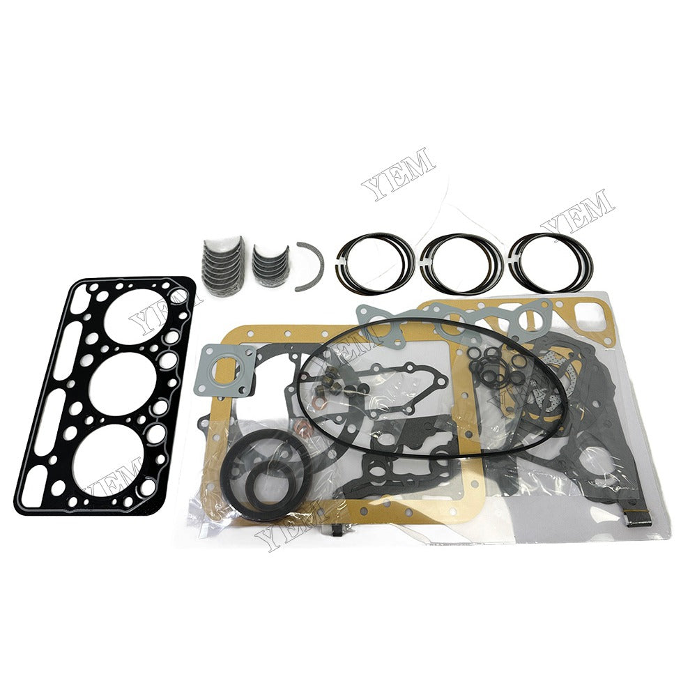 D1403 Piston ring set Gasket kit Crankshaft and Rod Bearings Set For Kubota