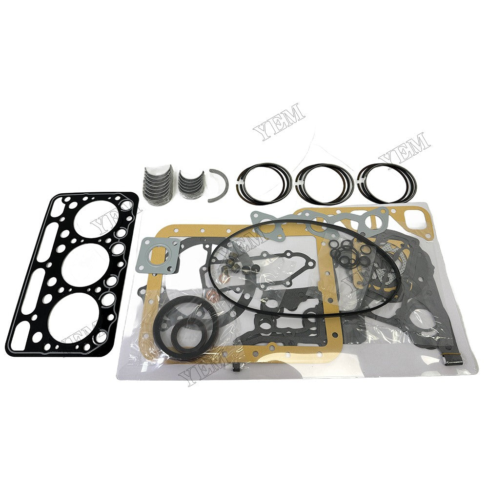 D1403 Piston ring set Gasket kit Crankshaft and Rod Bearings Set For Kubota Foe Kubota