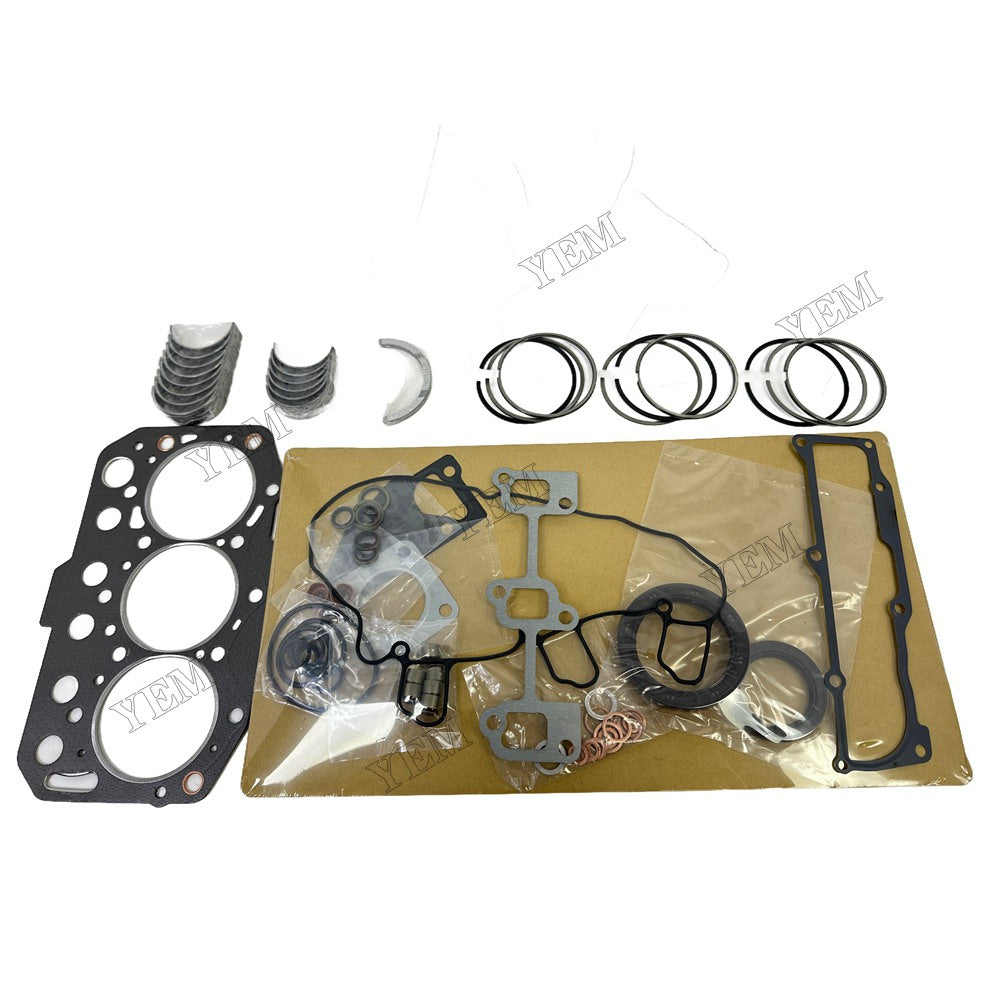 3TNE74 Piston ring set Gasket kit Crankshaft and Rod Bearings Set For Yanmar Foe Yanmar