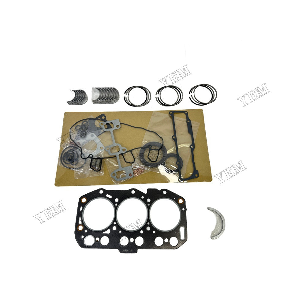 3TNV80 Piston ring set Gasket kit Crankshaft and Rod Bearings Set For Yanmar Foe Yanmar