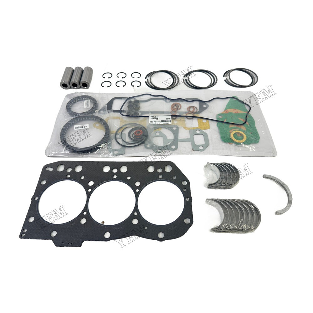 3TNV82 Piston ring set Gasket kit Crankshaft and Rod Bearings Set For Yanmar Foe Yanmar