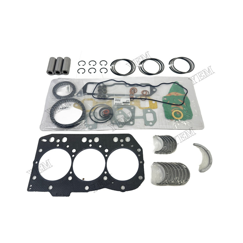 3TNV82 Piston ring set Gasket kit Crankshaft and Rod Bearings Set For Yanmar Foe Yanmar