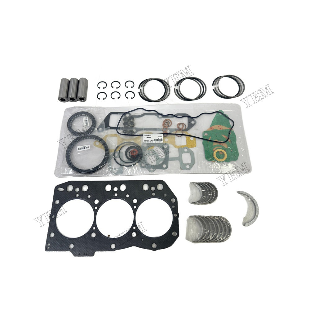 3TNV82 Piston ring set Gasket kit Crankshaft and Rod Bearings Set For Yanmar Foe Yanmar