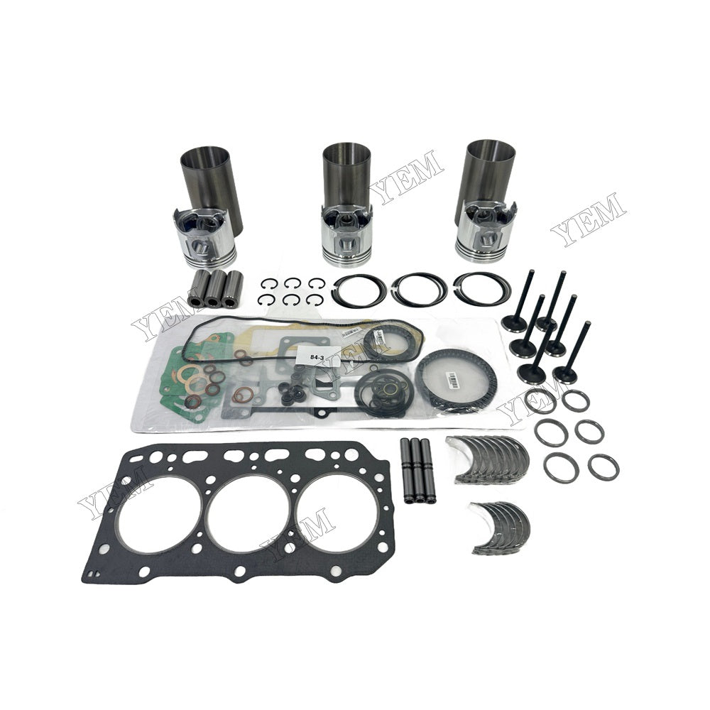 Overhaul Rebuild Kit Gasket Main and Connecting rod bearings Valve Kit For Yanmar 3TNV84 Engine Foe Yanmar