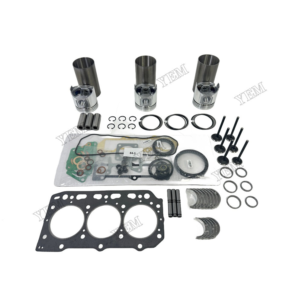 Overhaul Rebuild Kit Gasket Main and Connecting rod bearings Valve Kit For Yanmar 3TNV84 Engine Foe Yanmar