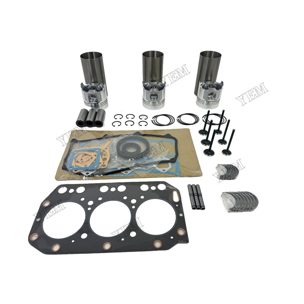 3TN100 Engine Overhaul Kit Main And Rod bearings Gasket Set Valve Guide For Yanmar