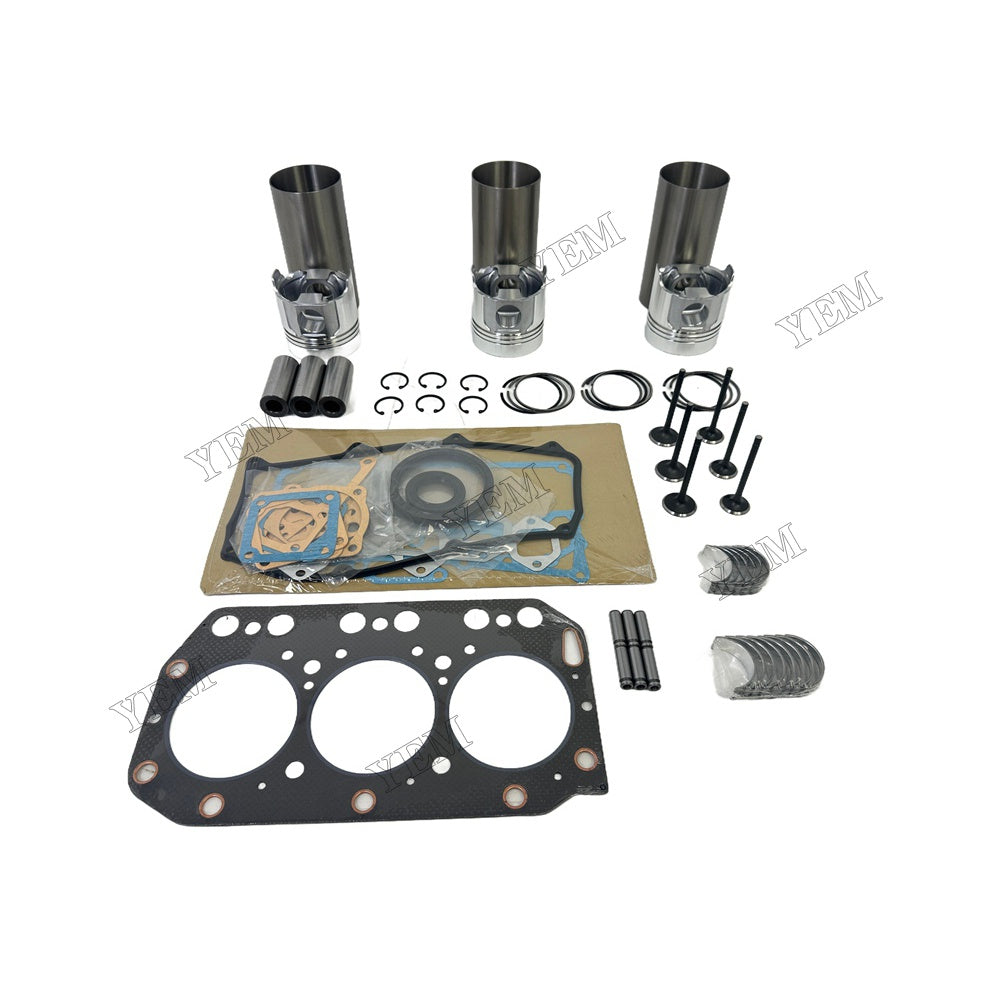 3TN100 Engine Overhaul Kit Main And Rod bearings Gasket Set Valve Guide For Yanmar Foe Yanmar