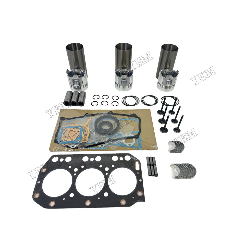 3TN100 Engine Overhaul Kit Main And Rod bearings Gasket Set Valve Guide For Yanmar Foe Yanmar