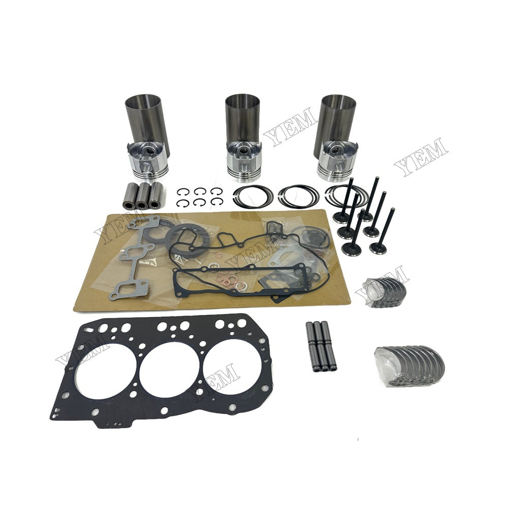 3TNC80 Engine Overhaul Kit Main And Rod bearings Gasket Set Valve Guide For Yanmar Foe Yanmar