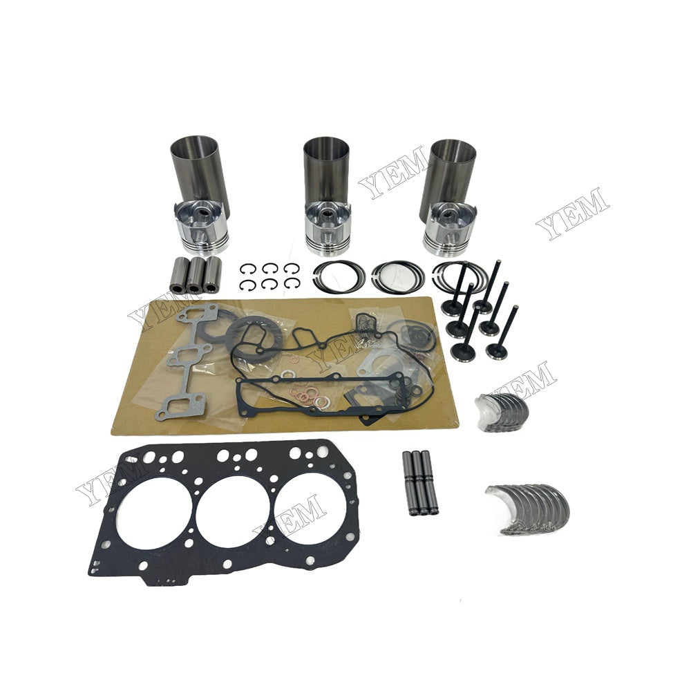 3TNC80 Engine Overhaul Kit Main And Rod bearings Gasket Set Valve Guide For Yanmar Foe Yanmar