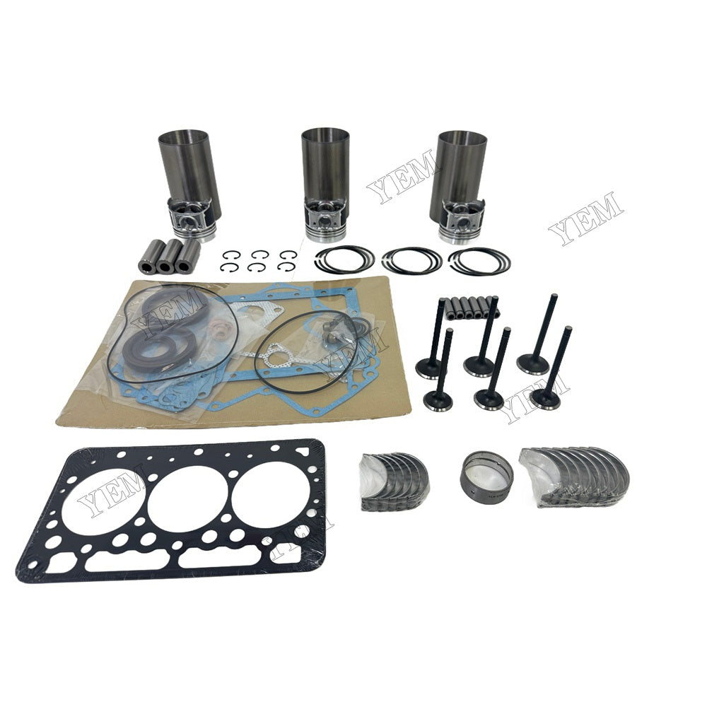 Engine Overhaul Kit Main And Rod bearings Gasket Set Valve Guide For Kubota D722 Engine