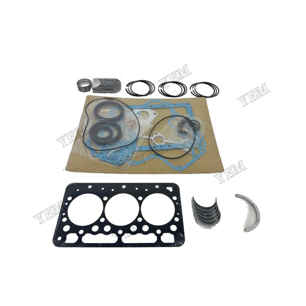 3D67E Piston ring set Gasket kit Crankshaft and Rod Bearings Set For Kubota