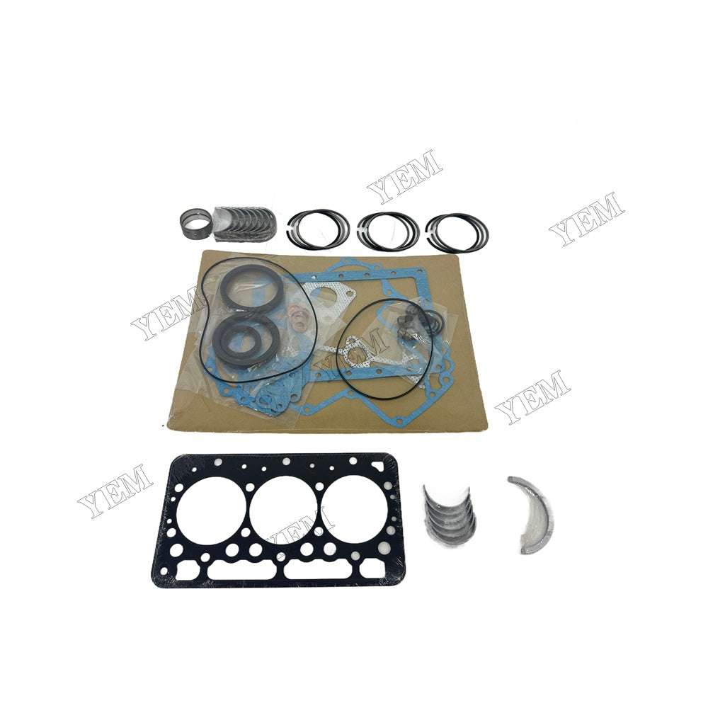 3D67E Piston ring set Gasket kit Crankshaft and Rod Bearings Set For Kubota Foe Kubota