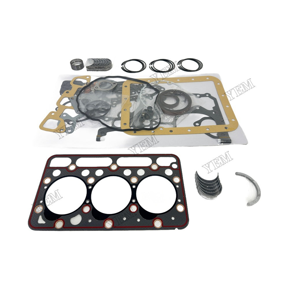 D1503 Piston ring set Gasket kit Crankshaft and Rod Bearings Set For Kubota