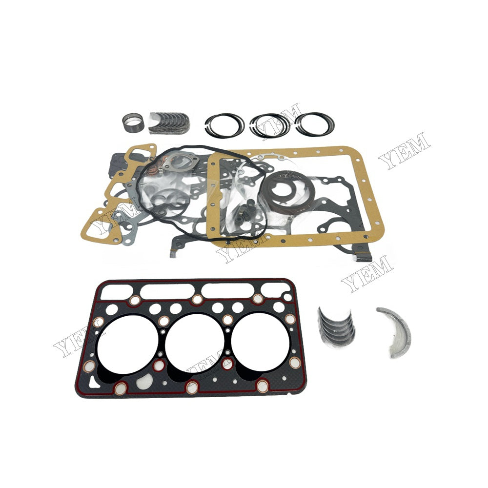 D1503 Piston ring set Gasket kit Crankshaft and Rod Bearings Set For Kubota Foe Kubota