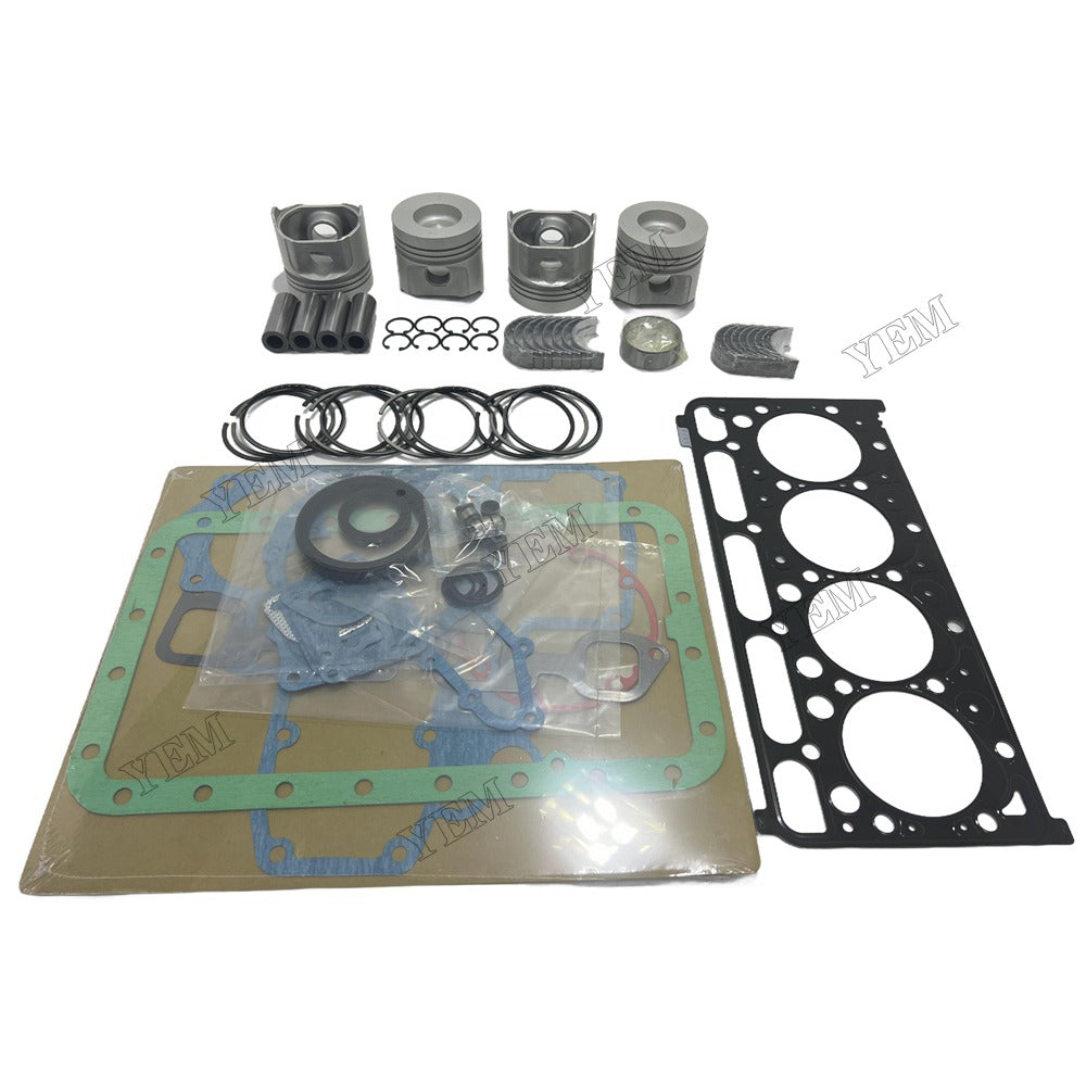 V2203 Piston and piston ring set Gasket kit main and connecting rod bearings For Kubota