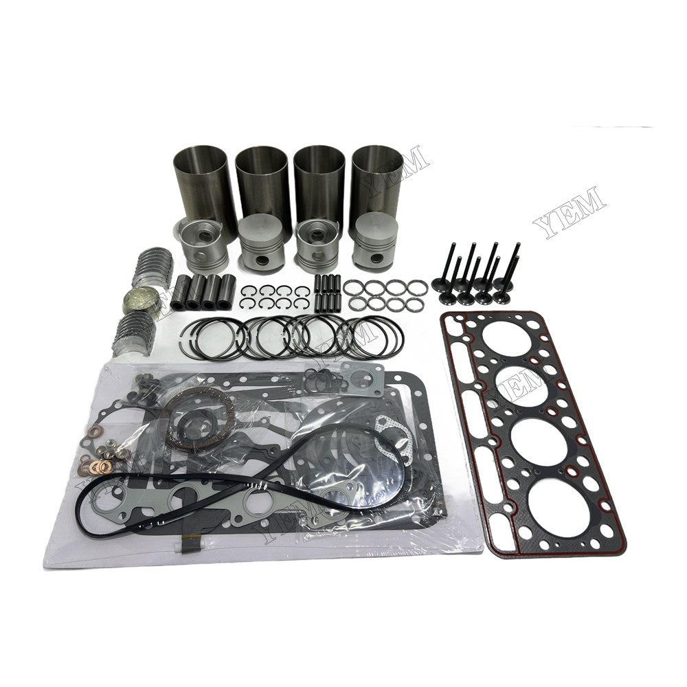 V1501 Overhaul Rebuild Kit Gasket Main and Connecting rod bearings Valve Kit For Kubota Foe Kubota