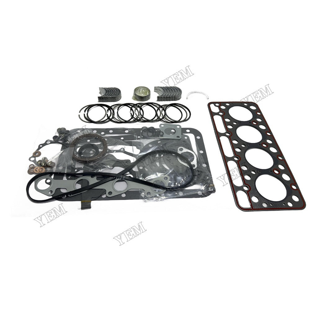 Piston ring set Gasket kit Crankshaft and Rod Bearings Set For Kubota V1702 Engine