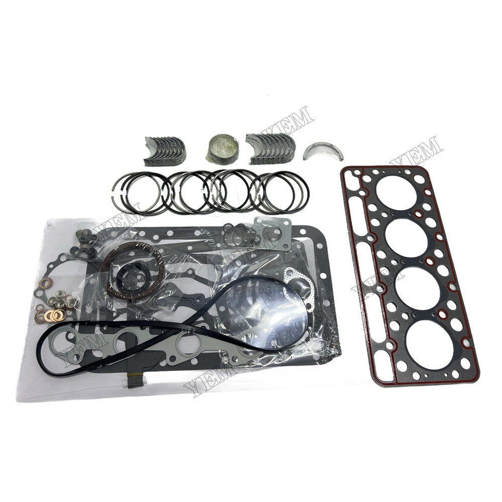 Piston ring set Gasket kit Crankshaft and Rod Bearings Set For Kubota V1702 Engine Foe Kubota